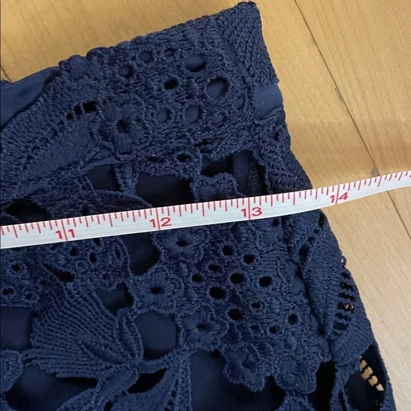 Rachel Parcell Midnight Blue Lace Pencil Skirt XS - Picture 5 of 9